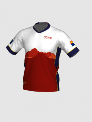Podiumwear Men's Silver Short Sleeve MTB Jersey - New Fabric 2025!