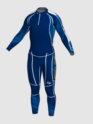Podiumwear Unisex Gold Two-Piece Race Suit