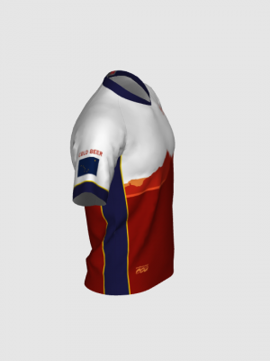 Podiumwear Men's Silver Short Sleeve MTB Jersey - New Fabric 2025!