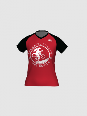 Podiumwear Women's Silver Short Sleeve MTB Jersey - NEW FABRIC 2025!
