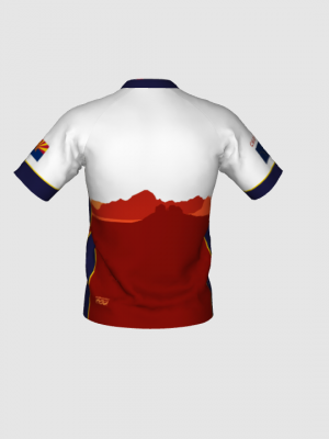Podiumwear Men's Silver Short Sleeve MTB Jersey - New Fabric 2025!