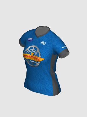 Podiumwear Women's Silver Short Sleeve MTB Jersey - NEW FABRIC 2025!