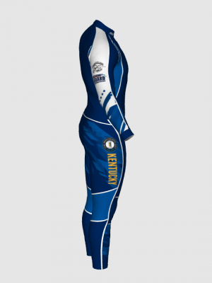Podiumwear Unisex Gold Two-Piece Race Suit