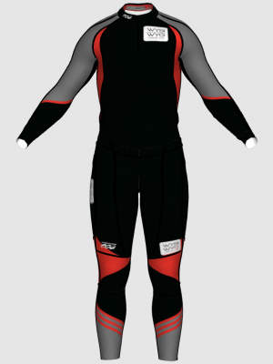 Podiumwear Unisex Gold Two-Piece Race Suit
