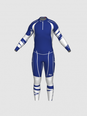 Podiumwear Unisex Gold Two-Piece Race Suit