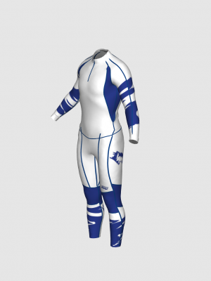 Podiumwear Unisex Gold Two-Piece Race Suit