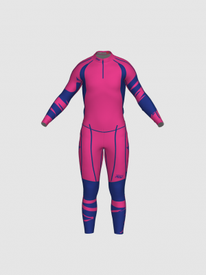 Podiumwear Unisex Gold Two-Piece Race Suit