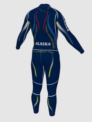 Podiumwear Unisex Gold Two-Piece Race Suit