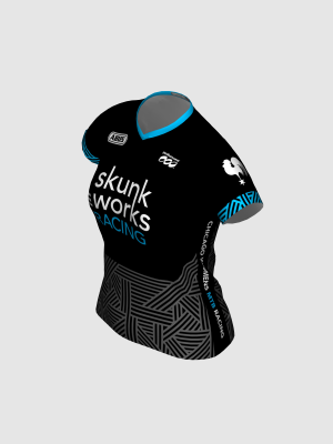 Podiumwear Women's Silver Short Sleeve MTB Jersey - NEW FABRIC 2025!