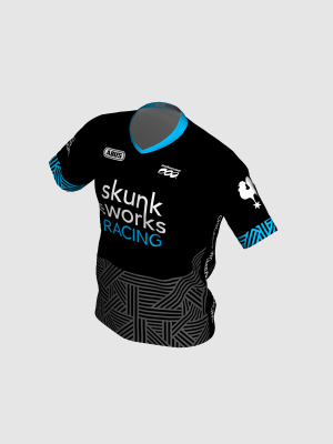 Podiumwear Men's Silver Short Sleeve MTB Jersey - New Fabric 2025!