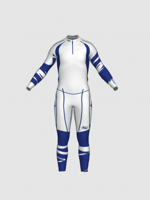 Podiumwear Unisex Gold Two-Piece Race Suit