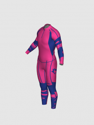 Podiumwear Unisex Gold Two-Piece Race Suit