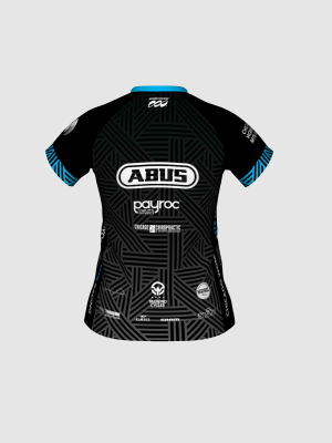 Podiumwear Women's Silver Short Sleeve MTB Jersey - NEW FABRIC 2025!