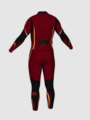 Podiumwear Unisex Gold Two-Piece Race Suit