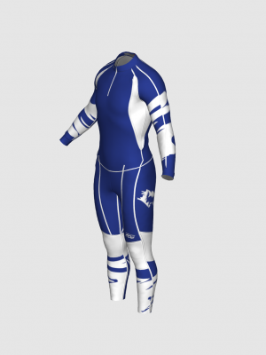 Podiumwear Unisex Gold Two-Piece Race Suit