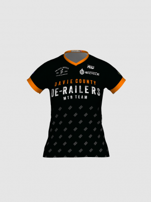 Podiumwear Women's Silver Short Sleeve MTB Jersey - NEW FABRIC 2025!