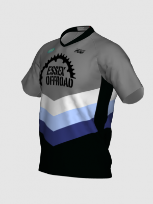 Podiumwear Men's Silver Short Sleeve MTB Jersey