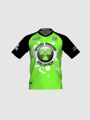 Podiumwear Men's Silver Short Sleeve MTB Jersey - New Fabric 2025!