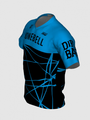 Podiumwear Men's Silver Short Sleeve MTB Jersey - New Fabric 2025!