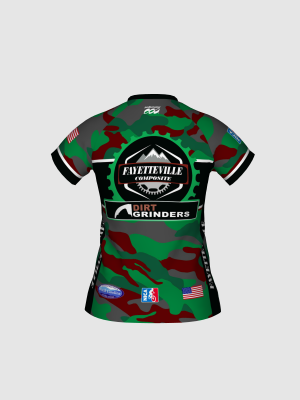 Podiumwear Women's Silver Short Sleeve MTB Jersey - NEW FABRIC 2025!