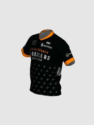 Podiumwear Men's Silver Short Sleeve MTB Jersey - New Fabric 2025!