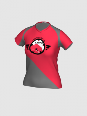 Podiumwear Women's Silver Short Sleeve MTB Jersey - NEW FABRIC 2025!
