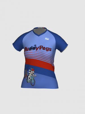 Podiumwear Women's Silver Short Sleeve MTB Jersey