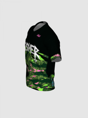 Podiumwear Men's Silver Short Sleeve MTB Jersey - New Fabric 2025!