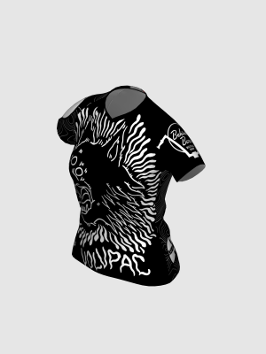 Podiumwear Women's Silver Short Sleeve MTB Jersey - NEW FABRIC 2025!