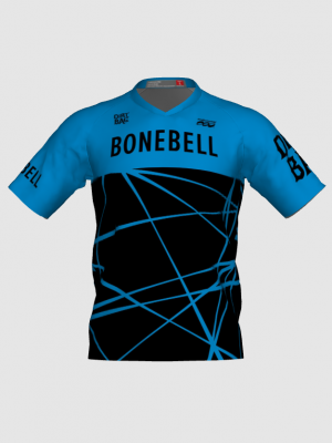 Podiumwear Men's Silver Short Sleeve MTB Jersey - New Fabric 2025!