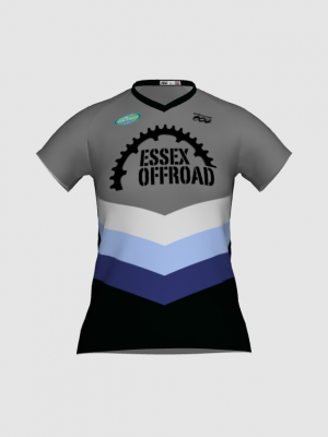 Podiumwear Women's Silver Short Sleeve MTB Jersey