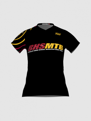 Podiumwear Women's Silver Short Sleeve MTB Jersey - NEW FABRIC 2025!