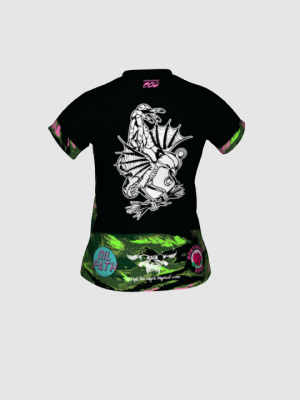 Podiumwear Women's Silver Short Sleeve MTB Jersey - NEW FABRIC 2025!
