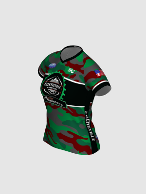 Podiumwear Women's Silver Short Sleeve MTB Jersey - NEW FABRIC 2025!