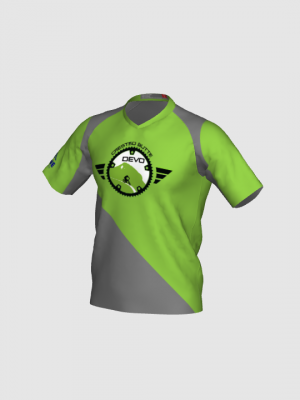 Podiumwear Men's Silver Short Sleeve MTB Jersey - New Fabric 2025!