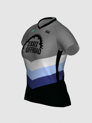 Podiumwear Women's Silver Short Sleeve MTB Jersey