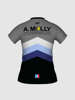 Podiumwear Women's Silver Short Sleeve MTB Jersey - NEW FABRIC 2025!