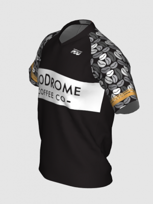 Podiumwear Men's Silver Short Sleeve MTB Jersey - New Fabric 2025!