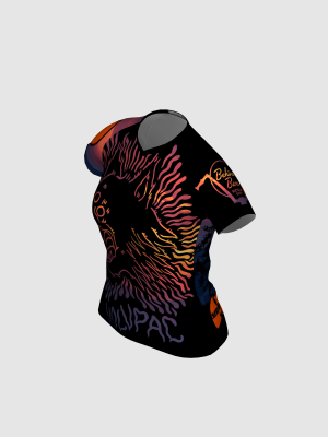 Podiumwear Women's Silver Short Sleeve MTB Jersey - NEW FABRIC 2025!