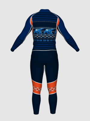 Podiumwear Unisex Gold Two-Piece Race Suit