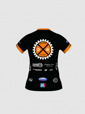 Podiumwear Women's Silver Short Sleeve MTB Jersey - NEW FABRIC 2025!