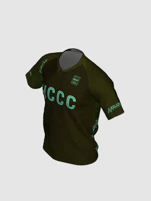 Podiumwear Men's Silver Short Sleeve MTB Jersey - New Fabric 2025!