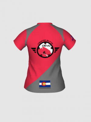 Podiumwear Women's Silver Short Sleeve MTB Jersey - NEW FABRIC 2025!
