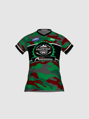 Podiumwear Women's Silver Short Sleeve MTB Jersey - NEW FABRIC 2025!