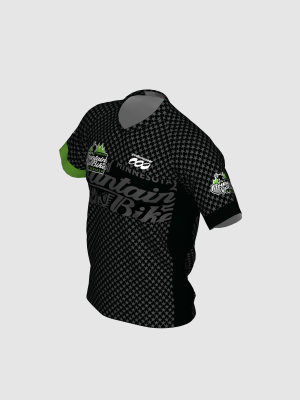 Podiumwear Men's Silver Short Sleeve MTB Jersey - New Fabric 2025!