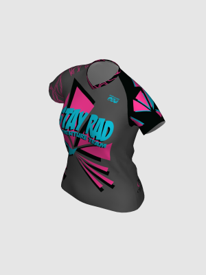 Podiumwear Women's Silver Short Sleeve MTB Jersey - NEW FABRIC 2025!