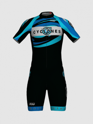 Podiumwear Men's Short Sleeve Skinsuit with Pockets