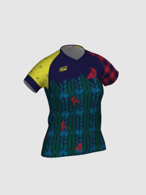 Podiumwear Women's Silver Short Sleeve MTB Jersey - NEW FABRIC 2025!