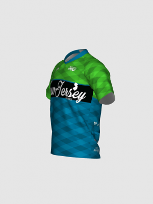 Podiumwear Men's Silver Short Sleeve MTB Jersey - New Fabric 2025!