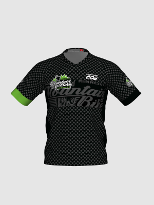 Podiumwear Men's Silver Short Sleeve MTB Jersey - New Fabric 2025!